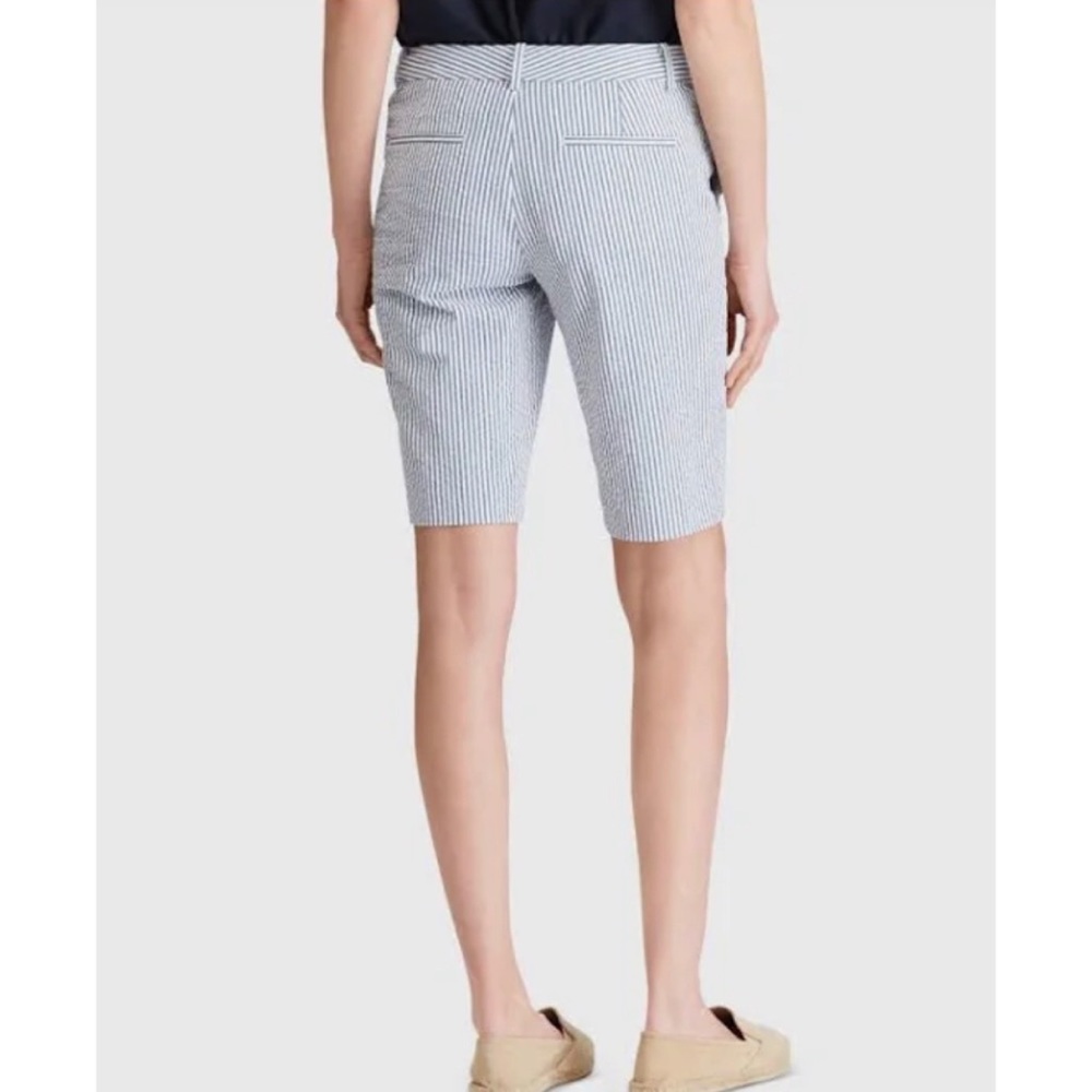 Ralph Lauren Womens Seersucker Striped Shorts